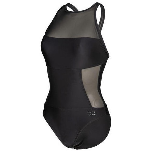 Moteriškas maudymosi kostiumėlis Mesh Panels Swim Pro Back, juodas, 36 - 500