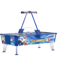 Airhockey Gold, 238x128x81 cm, blue-white, for commercial use, Coin Validator not included