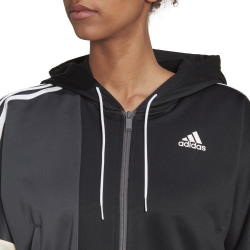 Adidas Sportinis Kostiumas Moterims W Bold Block Ts Black HK0462