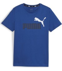 Puma Ess+ 2 Col Logo Tee Junior T-Shirt Blue 586985 21