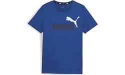 Puma Marškinėliai Paaugliams Ess+ 2 Col Logo Tee Blue 586985 21