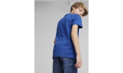 Подростковая футболка Puma Ess+ 2 Col Logo Tee, синяя 586985 21