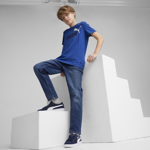 Puma Ess+ 2 Col Logo Tee Junior T-Shirt Blue 586985 21