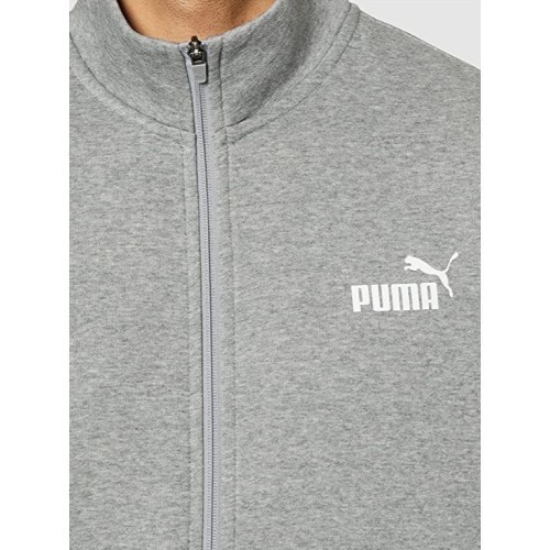 Мужской спортивный костюм Puma Clean Sweat Suit серый чёрный 585841 03