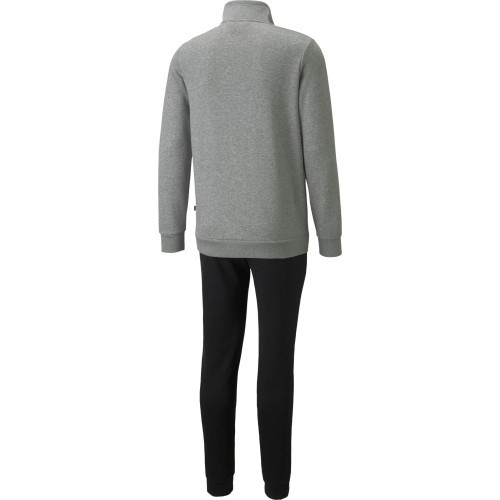 Puma Clean Sweat Suit Men's Tracksuit Grey Black 585841 03