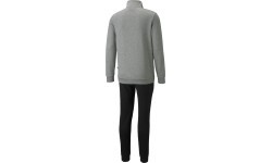 Puma Clean Sweat Suit Men's Tracksuit Grey Black 585841 03