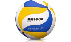 Tinklinio kamuolys Meteor Max 2000, mėlynas/geltonas/baltas