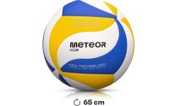 Tinklinio kamuolys Meteor Max 2000, mėlynas/geltonas/baltas
