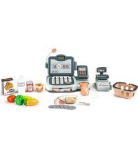 Кассовый аппарат с продуктами, сканером, калькулятором и звуками EcoToys