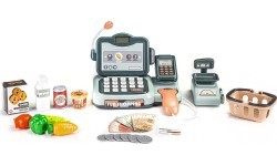 Кассовый аппарат с продуктами, сканером, калькулятором и звуками EcoToys