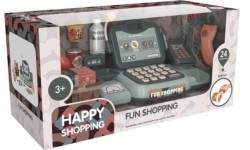 Кассовый аппарат с продуктами, сканером, калькулятором и звуками EcoToys