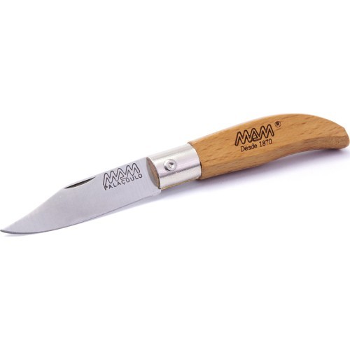 Складной нож с брелоком и чехлом MAM Iberica 2001, самшит, 4,5 см