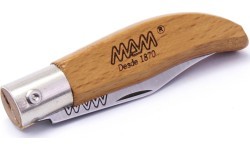 Folding Knife With Keychain And Case MAM Iberica 2001, Boxwood, 4.5cm