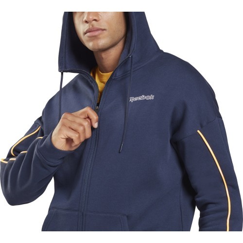 Reebok Te Piping Hoodie Men's Sweatshirt, Blue