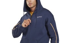 Reebok Te Piping Hoodie Men's Sweatshirt, Blue