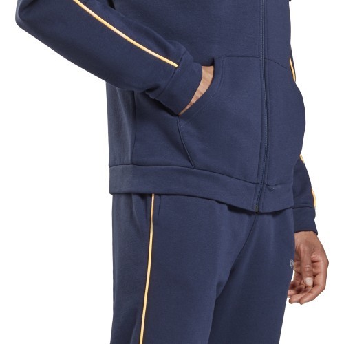 Reebok Te Piping Hoodie Men's Sweatshirt, Blue
