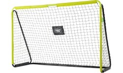 Vaikiški futbolo vartai EXIT Tempo Steel 240x160 cm, žali/juodi