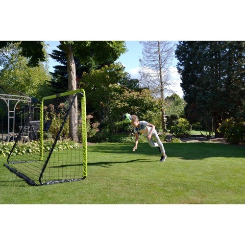 Freestanding Football Goal for Children EXIT Tempo Steel 240x160cm - green/black