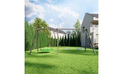3 padėčių sūpynės ant guolių (stovas) PREMIUM MO-014 - Marbo Sport