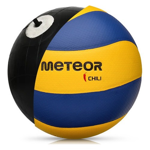 Волейбольный мяч Meteor Chili PU, размер 5, желтый/синий