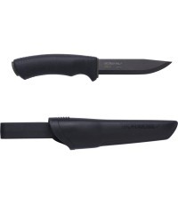 Peilis Morakniv Bushcraft, be dantukų, anglinis plienas, juodas