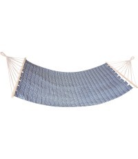Гамак Spokey ZUNI 200 x 100 см, хлопковый с деревянной планкой, серый