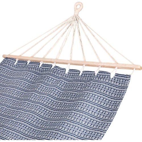 Гамак Spokey ZUNI 200 x 100 см, хлопковый с деревянной планкой, серый