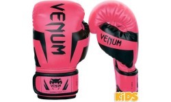 Детские боксёрские перчатки Venum Elite Kids Exclusive, флуоресцентно-розовые