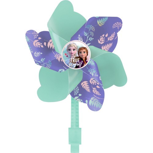 Vaikiško dviračio malūnėlis FROZEN (žalia/violetinė)