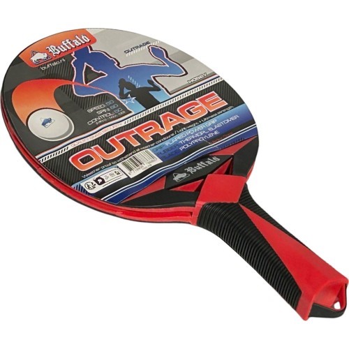 Buffalo Outrage outdoor table tennis bat red