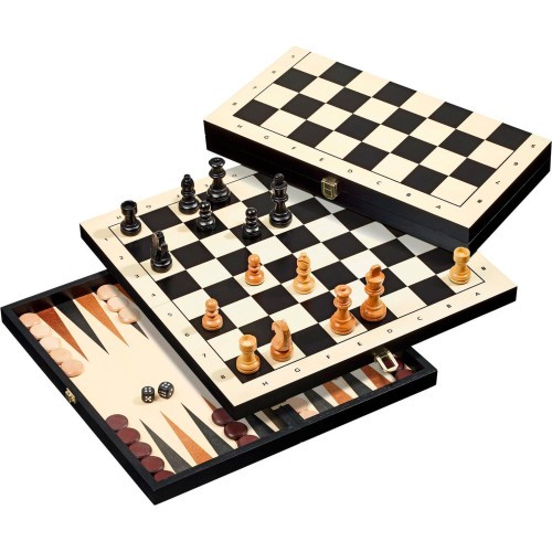 Backgammon, Chess, Checkers Set Philos 41x20.5