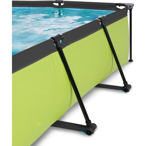 Бассейн EXIT Lime 300x200x65 см с куполом и фильтр-насосом, зелёный