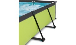 EXIT Lime baseinas 300x200x65 cm su kupolu ir filtravimo siurbliu, žalias