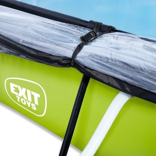 Бассейн EXIT Lime 300x200x65 см с куполом и фильтр-насосом, зелёный