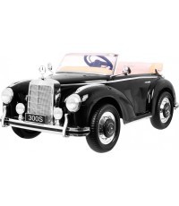 Elektromobilis Mercedes Benz 300S RETRO, juodas lakuotas