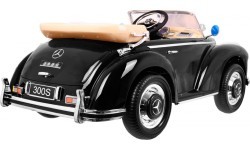 Elektromobilis Mercedes Benz 300S RETRO, juodas lakuotas