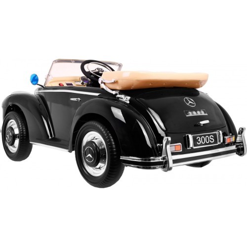 Электромобиль Mercedes Benz 300S RETRO, чёрный лакированный