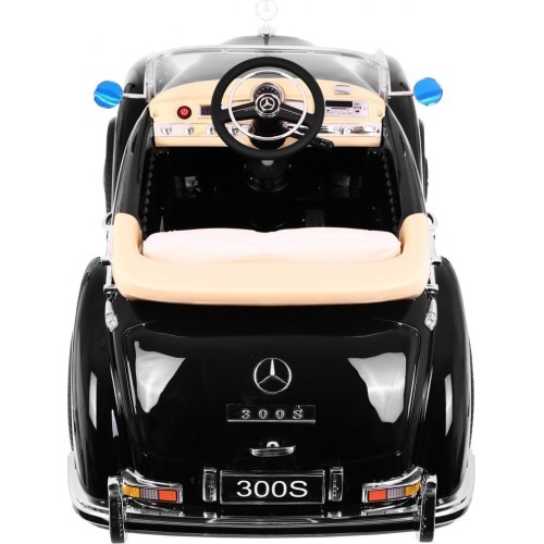 Elektromobilis Mercedes Benz 300S RETRO, juodas lakuotas