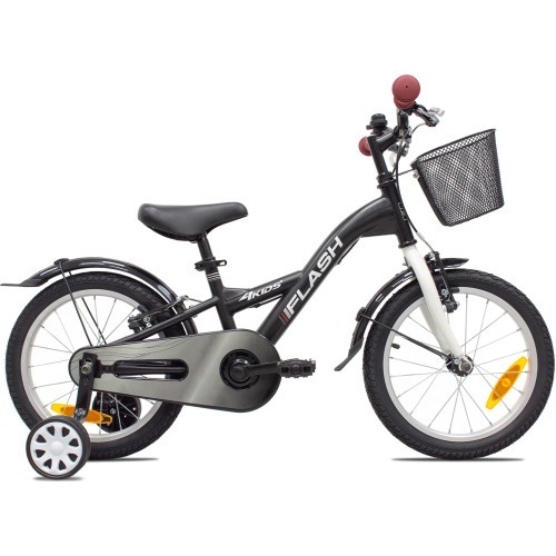 4KIDS Flash 16" // 1G, dydis 9.5" (24 cm) (juoda)