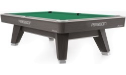Biliardo stalas Pool Rasson ACURRA (MR-SUNG serija), 9 pėdų, pilkas (Sarum Strand), MATCHROOM kišenių dydis, Simonis 760 geltona