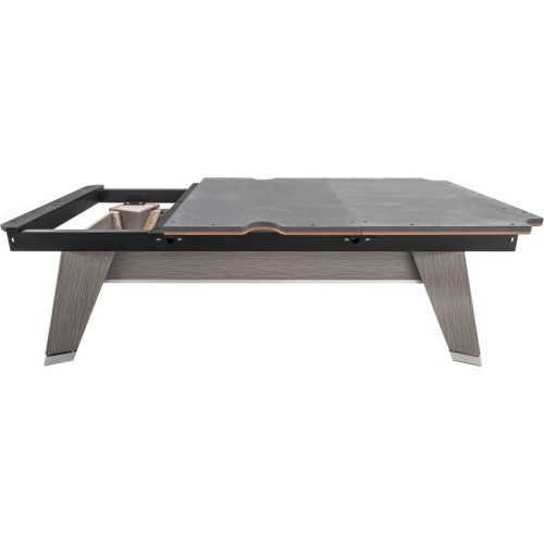 Billiard Table, Pool, Rasson ACURRA (MR-SUNG SERIES), 9 ft., Grey (Sarum Strand), MATCHROOM pocket size, Simonis 760 yellow gree