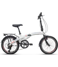 UMIT Folding 20" foldable bike, 6-speed (white)