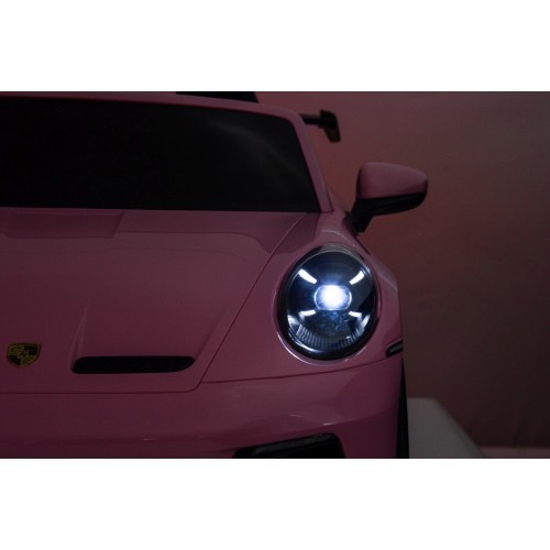 Elektromobilis Porsche 911 GT3 rožinis MP4