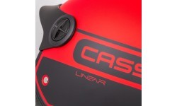 Motorcycle Helmet Cassida Handy Plus Linear Pearl Matte Red/Black