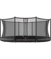 Batutas BERG Grand Favorit InGround 520, pilkas + apsauginis tinklas Comfort