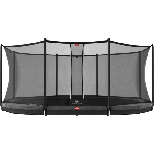 Batutas BERG Grand Favorit InGround 520, pilkas + apsauginis tinklas Comfort