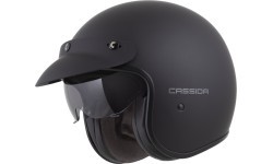 Мотошлем Cassida Oxygen Solid 2.0 матовый черный/темно-серый