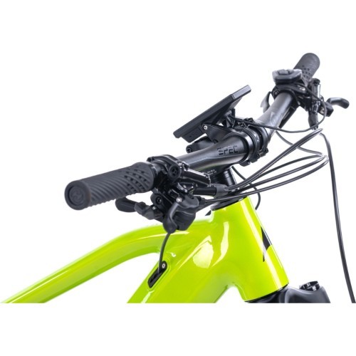 Visiškai pakabinamas kalnų elektrinis dviratis "Levit Svarog BF Overstep 630" 29"/27.5" - 2024 - Lime Black Pearl