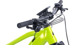Visiškai pakabinamas kalnų elektrinis dviratis "Levit Svarog BF Overstep 630" 29"/27.5" - 2024 - Lime Black Pearl
