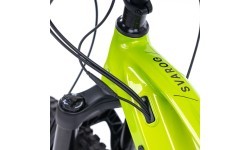 Visiškai pakabinamas kalnų elektrinis dviratis "Levit Svarog BF Overstep 630" 29"/27.5" - 2024 - Lime Black Pearl
